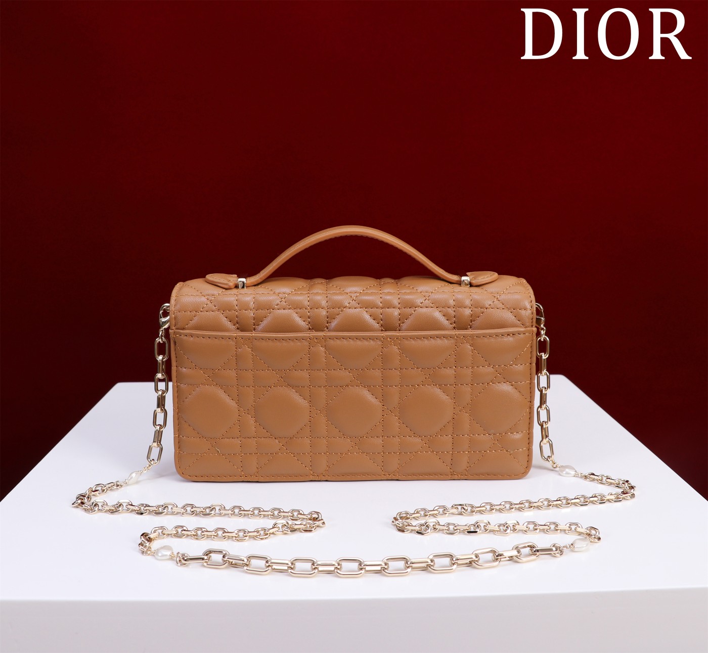 My Dior Mini Bag Tan Cannage Lambskin